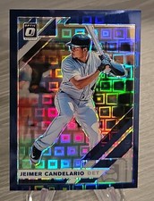 Jeimer Candelario 2019 Panini Donruss Optic Blue Pandora Prizm /99 #196 Tigers
