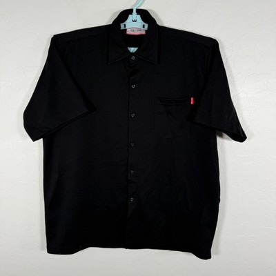 Mac Tools Shirt Mens XL Black Button Up Mesh Mechanic Patch Short Sleeve Pocket