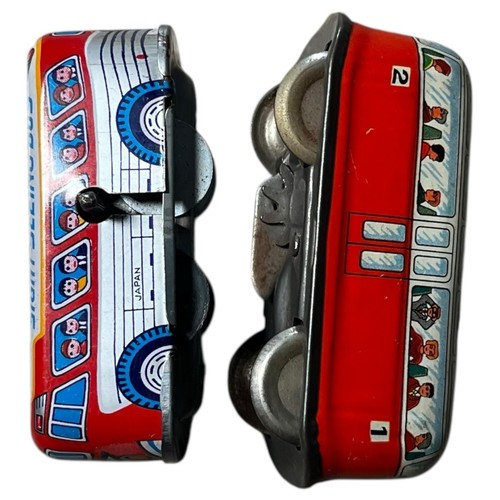 Tin Toy Lot of 8 Vintage Train Bus Car West Germany Technofix Parts Repair - Bild 6 von 16