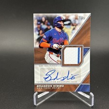 Brandon Nimmo 2026 Topps Series 1 Major League Material Auto Relic #MLM-BN Mets