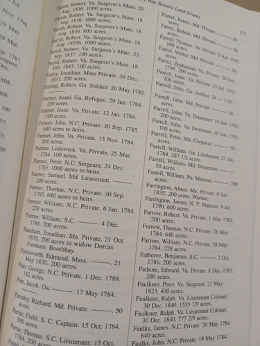 Revolutionary War Bounty Land Grants By Bockstruck, History genealogy ref. book - Picture 8 of 11