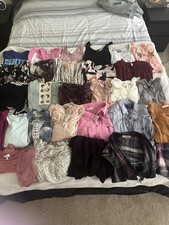Mix Women  s Clothing Lot Tops Dresses Shirts S-L