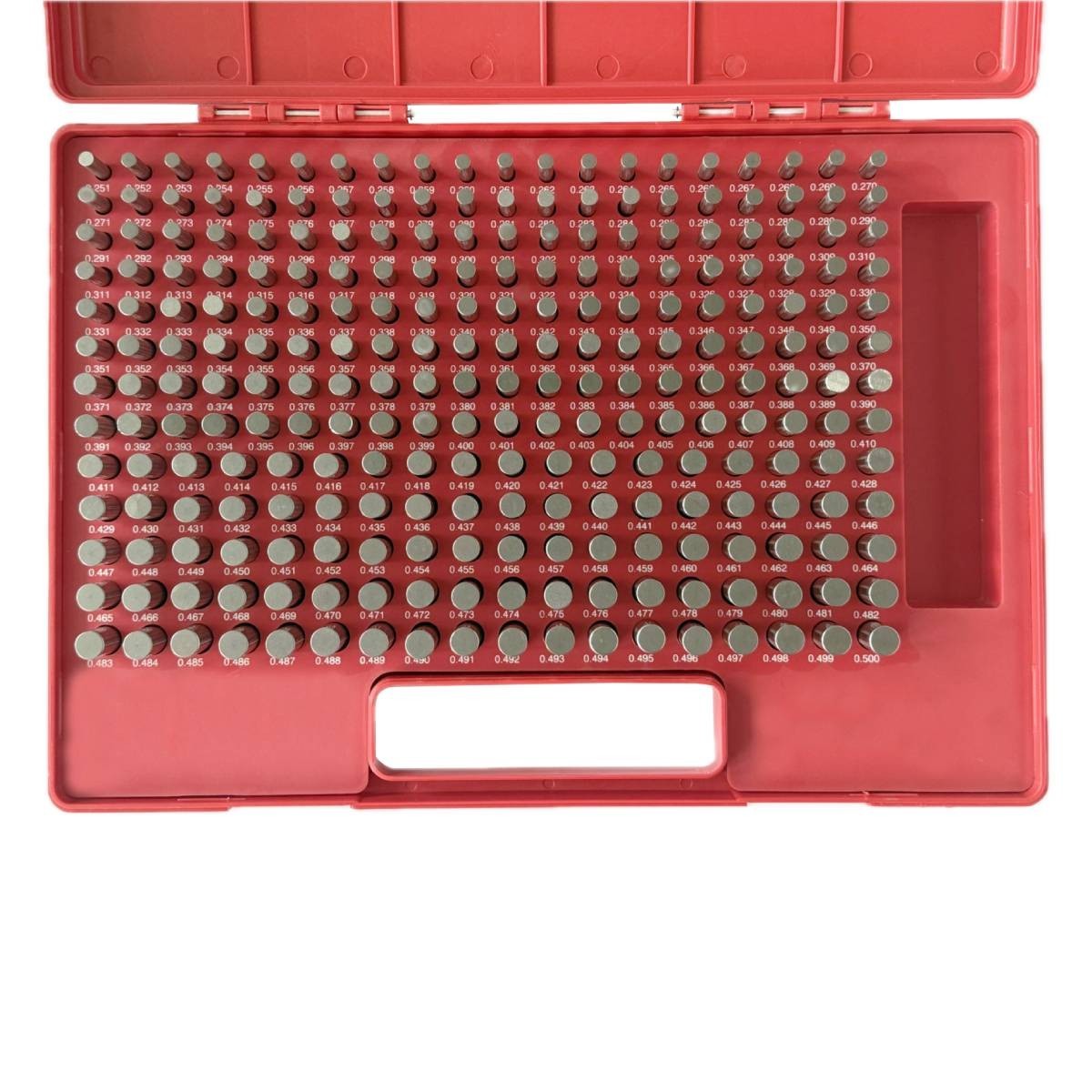 New iCarbide Tools 0.061''-0.250'', M0.5 190 Pc/Set Steel Plug Pin Gauge Set