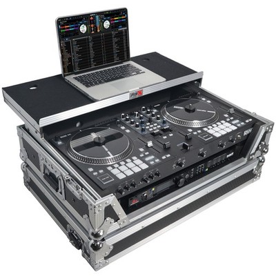 ProX XS-RANEONEWLT Flight Case for Rane One MK1/MK2+Sliding Laptop Shelf+Wheels