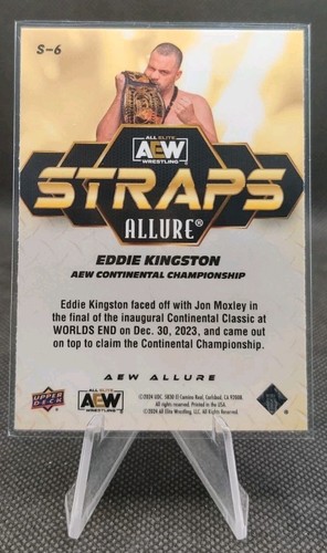 2024 Upper Deck Allure AEW Straps #S-6 Eddie Kingston wrestling Card - 第 2/2 張圖片