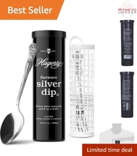 Silver Flatware Cleaner Liquid Black Dip 16.9oz Tarnish Remover Fast & Easy