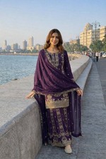 Salwar Kameez Pakistani Indian Wedding Party Wear Dress Bollywood Palazzo Suit