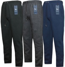 Mens/Ladies Open Hem Jogging Bottom Fleece Joggers Casual Trousers M - 6XL