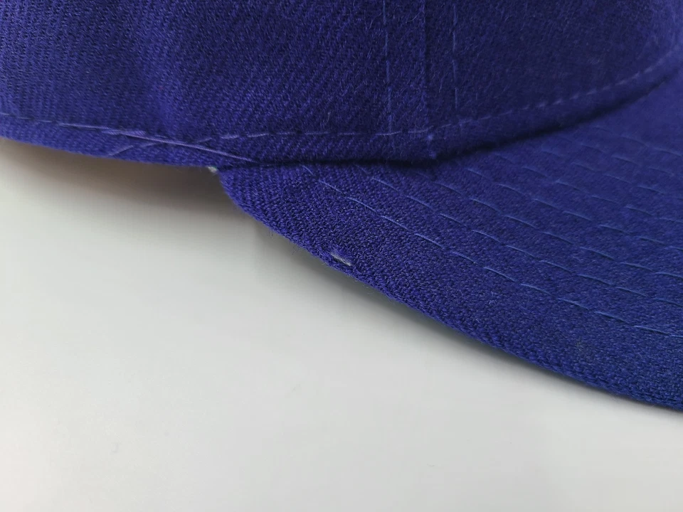 复古洛杉矶道奇队 New Era Pro 型号 59Fifty Fit 7 1/4 帽子羊毛 *阅读* — 第 4/4 张图片