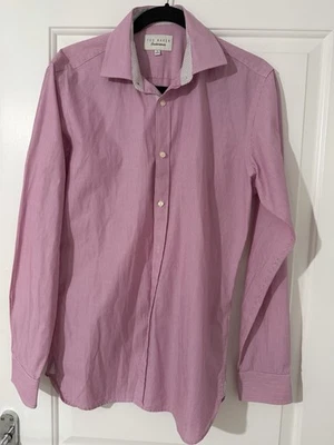 Ted Baker Endurance Shirt Pink Stripe. Neck 15 - See Description for Size - Image 1 of 4