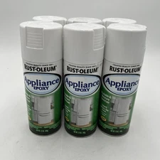 BRAND NEW!! 6 Pack Rustoleum Appliance Epoxy Varnish Gloss White 12 Ounce Cans