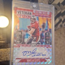 2024 Panini Contenders Optic Veteran Ticket Prizm Mike Alstott Auto /24 Buccane…