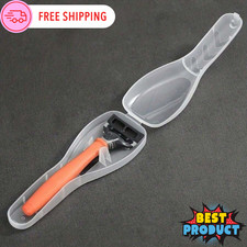 Razor Travel Case Portable Plastic Manual Men Razor Trimmer Protector Holder