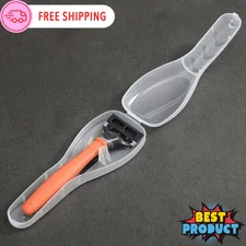 Razor Travel Case Portable Plastic Manual Men Razor Trimmer Protector Holder