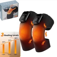 Electric Knee Massager Shoulder Brace with 3 Vibration Modes, 3 Heating Levels