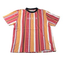 GUESS Originals Modern Striped Embroidered T-shirt Reissue Capturing Retro