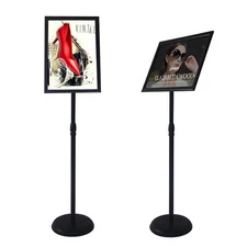 YDisplay Adjustable Sign Holder Stand with Base 11x17inches Aluminum Snap Ope...