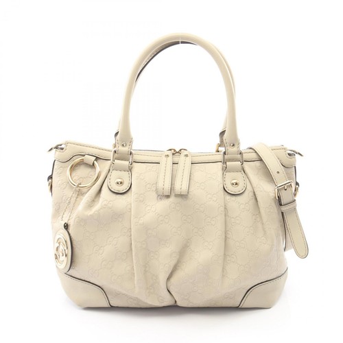 Gucci Soie 2Way Handbag Bag Leather Ivory 247902 Us