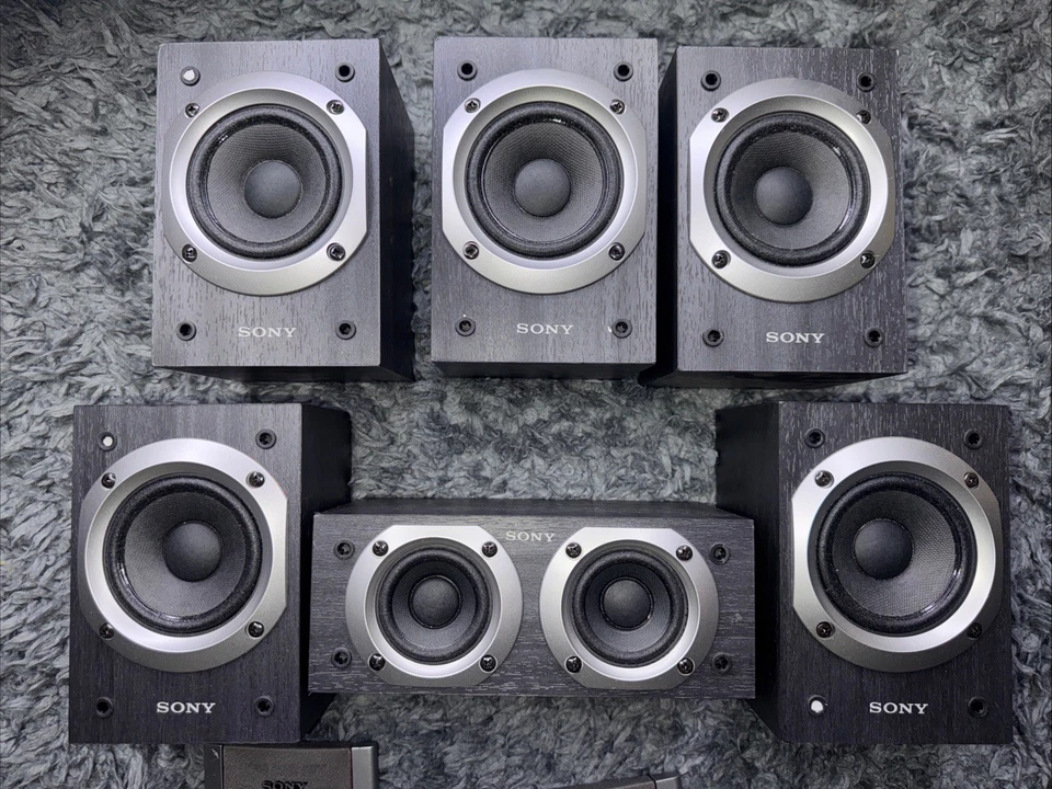 Altavoces de sonido envolvente Sony 1 centro SS-CNP88 y 5 SS-MSP88 cine en casa Foto 2 de 4