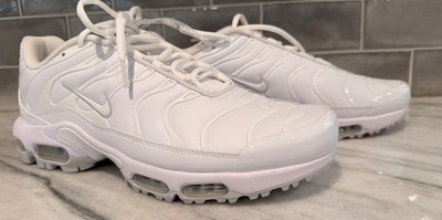 Nike Men's Air Max Plus G Golf Shoes White Pure Platinum Size 11 