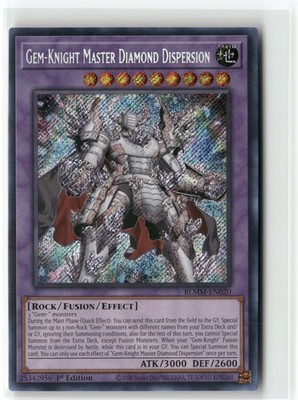 Gem-Knight Master Diamond Dispersion Secret Rare BLMM-EN020 NM