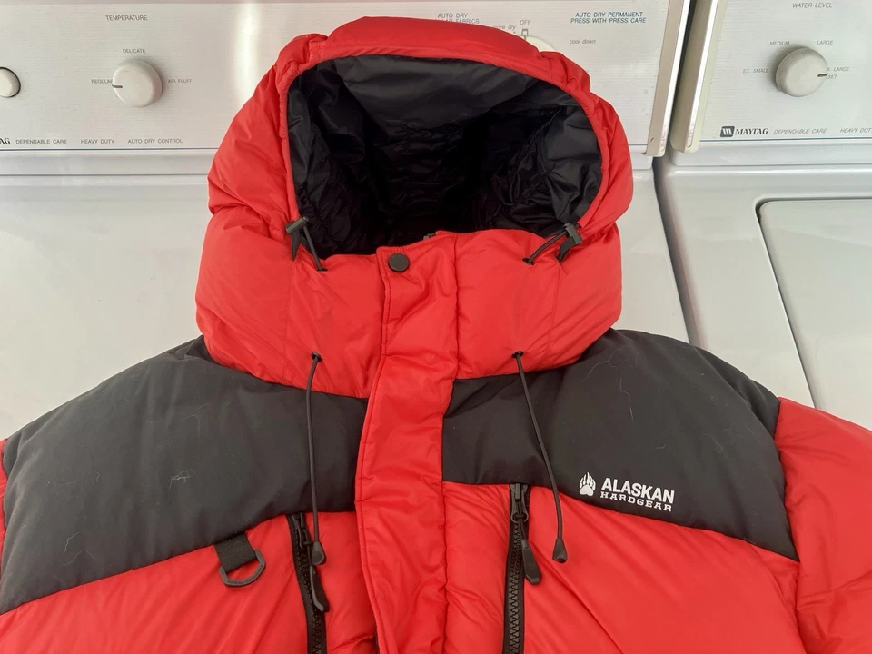 Duluth Trading Alaskan Hardgear Down Puffer Winter Jacket Red Men’s 2XL/XXL - Image 3 of 4