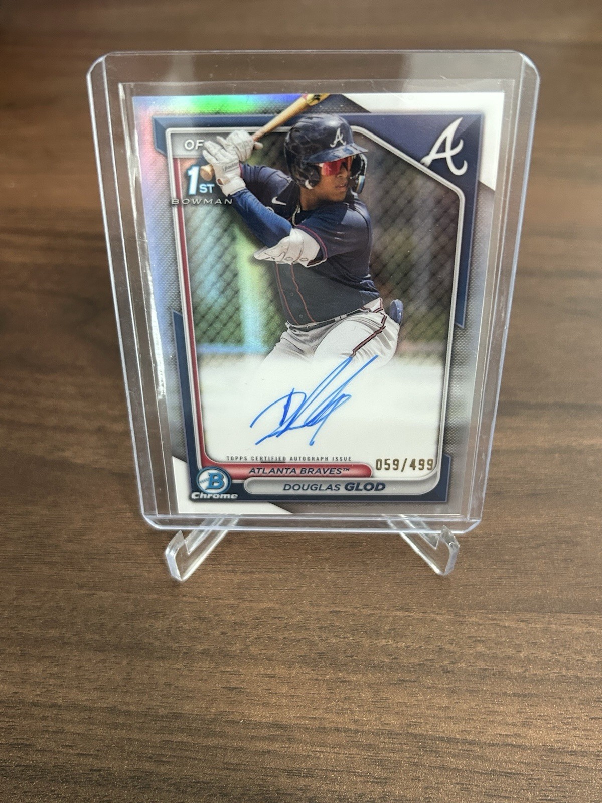 2024 Bowman Chrome - Douglas Glod 1st Auto Refractor /499 - #CPA-DG