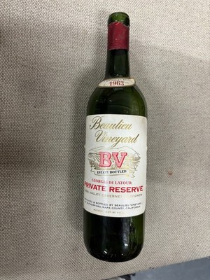 Beaulieu Vineyard - Georges De Latour 1963 - Vintage Wein - leere Flasche