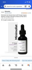 Minimalist Hair Density Serum 18 for Safe, Effective Hair Growth 30ml