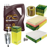 Mann Inspektionspaket 5L Mannol Energy 5W-30 FüR VW Polo 1.2 12V Skoda Fabia I
