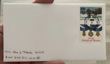 Gino Merli MOH, signed FDC - Medal of Honor Recipient US Army WWII