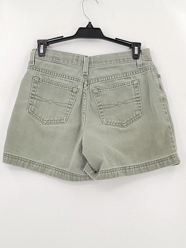 Bermudas Faded Glory para mujer adulto talla 4 verde 100 % algodón denim Foto 2 de 4