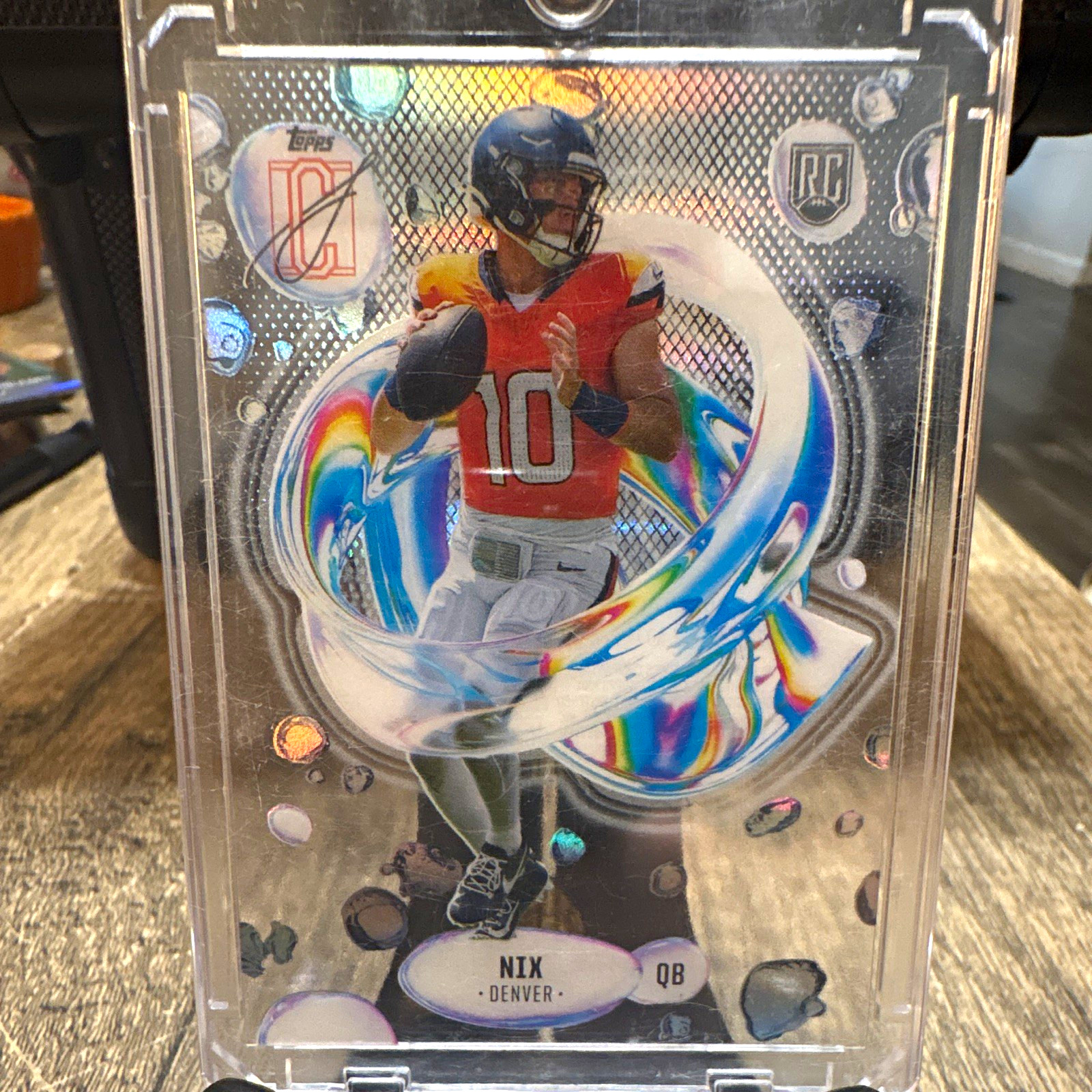 Topps 2024 Topps Signature Class Bo Nix Fluidity Rookie Insert F-4 Broncos