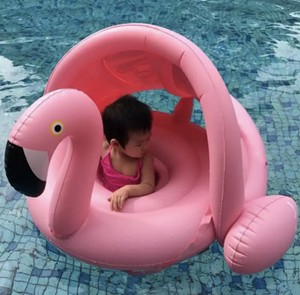 baby flamingo pool float