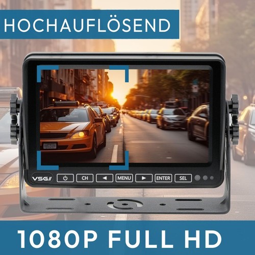 7“ Kleintransporter-Set mit HD-720P Kugelkopfkamera Rückfahrsystem 120° IP67 20m - Bild 3 von 8