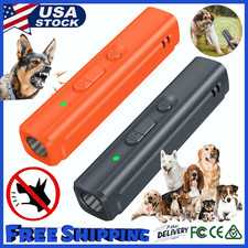 Long Range Ultrasonic Dog Bark Deterrent Device Stops Bad Behavior No Need Yell