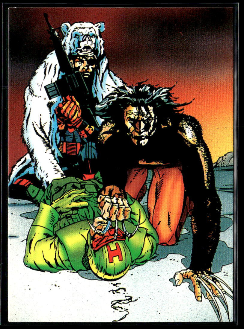 1992 Marvel Comics Wolverine From Then 'Til Now II #6 SHIELD Card