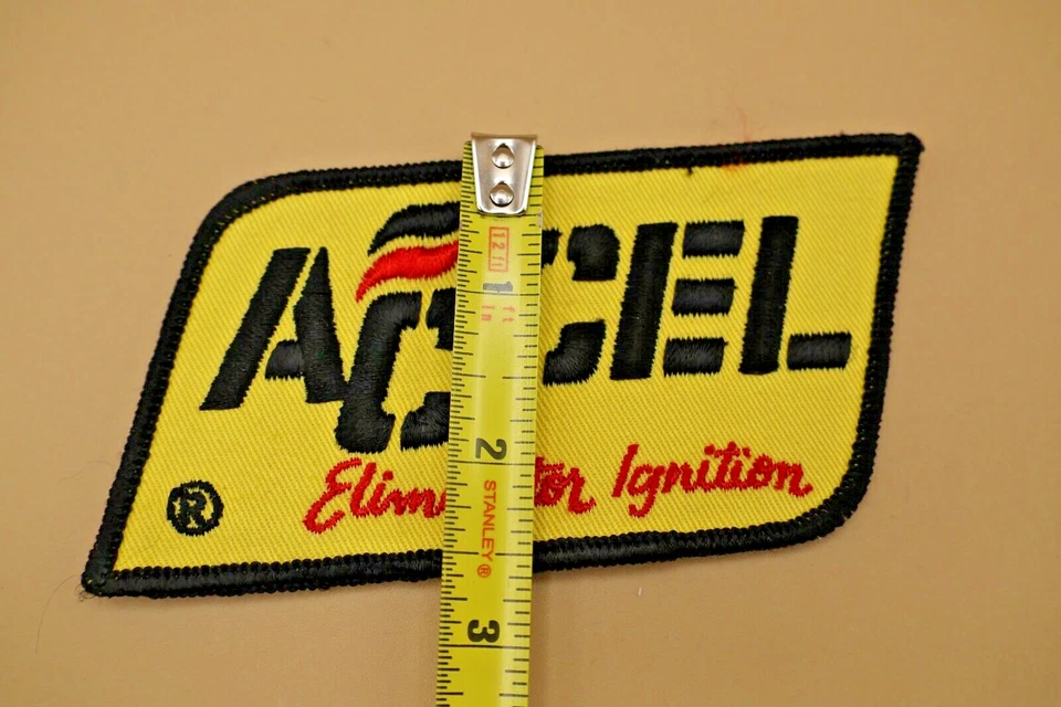 80's NOS vintage Accel eliminator ignition sew-on patch- Dut's Deals - Image 4 of 4