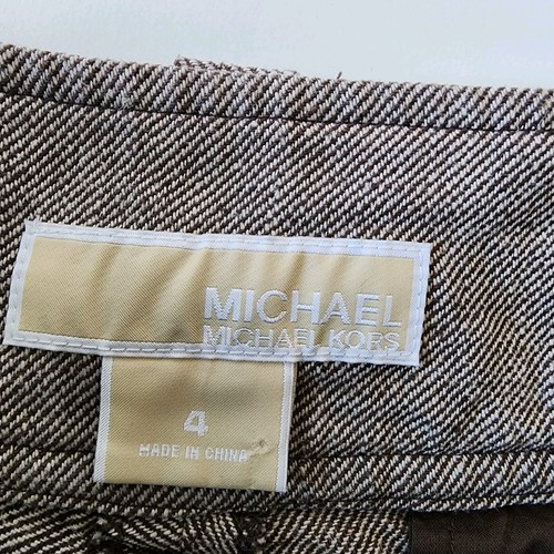 MICHAEL KORS Linen Blend Shorts Womens 4P 30" Waist Twill Preppy Academia Office - Picture 4 of 18