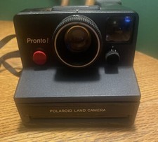 Vintage Polaroid Pronto RF Instant Land Camera With Strap  Case - UNTESTED