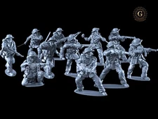 WW2 Merrills Marauders X11 ideal Bolt Action 28mm 1/56 Wargames and Collectors