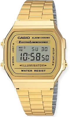 Neu Casio Retro Vintage Unisex Digital St Uhr - A168WG-9EF + 1 Jahr Garantie