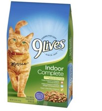 9 Lives Indoor Complete Nutrition Chicken Flvr Cat Food 1 BAG FAST SHIP