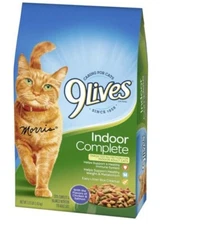 😺9 Lives Indoor Complete Nutrition Chicken Flvr Cat Food 1 BAG FAST SHIP