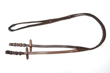 Web Reins Handcrafte Leather Material Hand Stops Brown Premium Grip Comfort