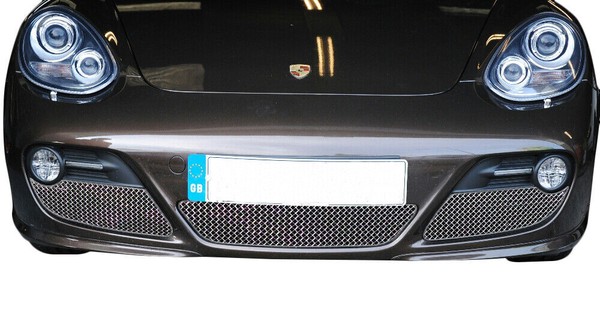 Porsche Cayman 987.2 – Kompletter Grillsatz, Silbern (2009 Bis 2013)-image
