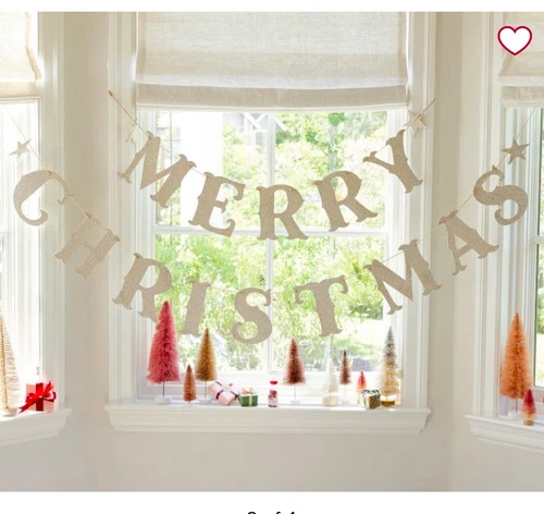 Pottery Barn Kids Merry Christmas Garland NIB