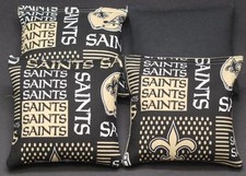All Weather "NEW ORLEANS SAINTS" Cornhole Bean Bags Resin Filled Waterproof