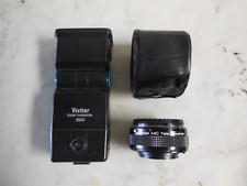 Vivitar Zoom Thyristor 3500 Mount Flash Japan MC Tele Converter 2X-5 Camera Phot