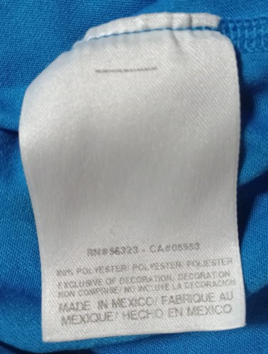 Nike Dri-Fit Womens X Large Blue 100% Polyester Short Sleeve Graphic T Shirt 23 - Picture 5 of 6